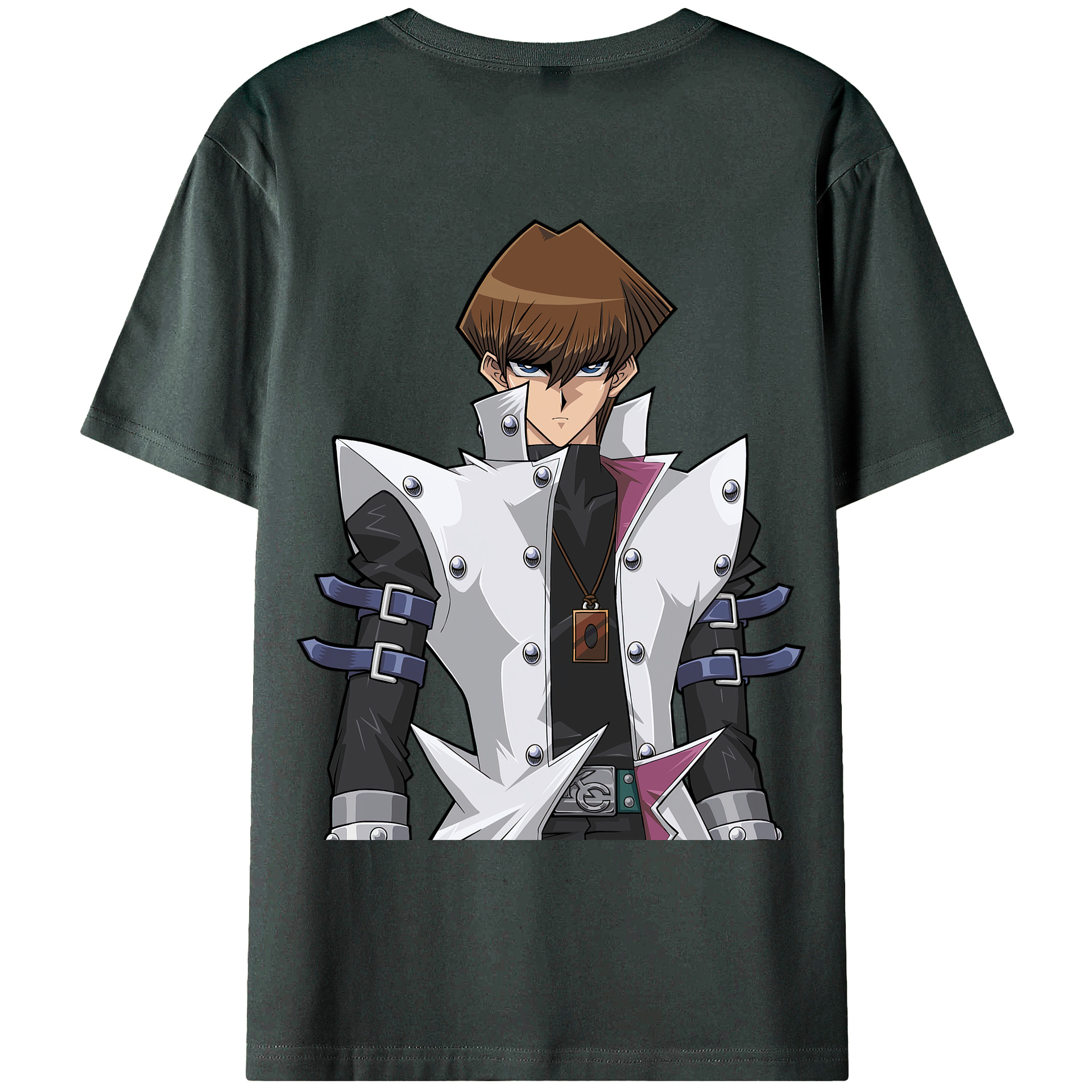 （画像用） 遊☆戯☆王 Yu-Gi-Oh! 綿100％ メンズ半袖Tシャツ（バックプリント） 通気性